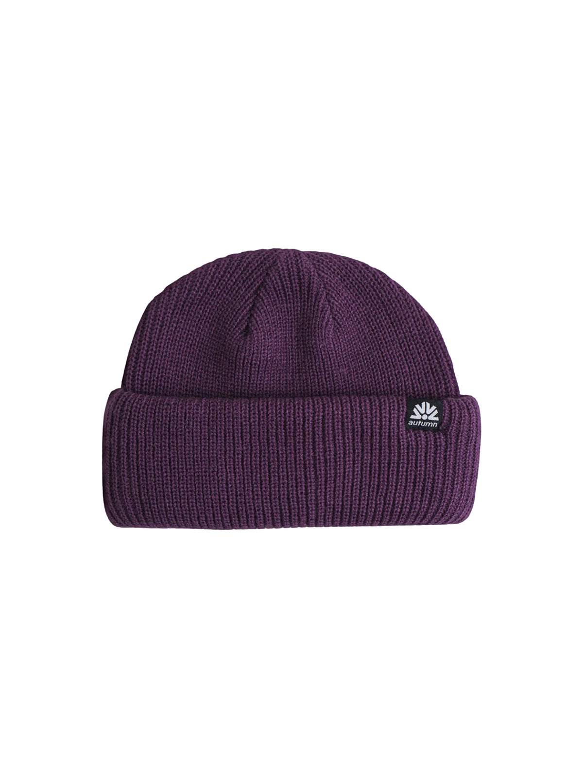 Autumn "Double Roll" Beanie Plum