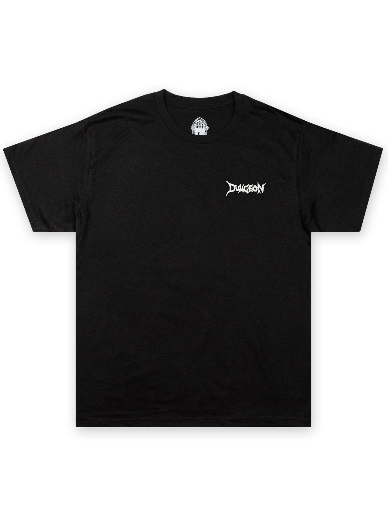 Dungeon T-Shirt "Classic Logo Skull Pattern" Black