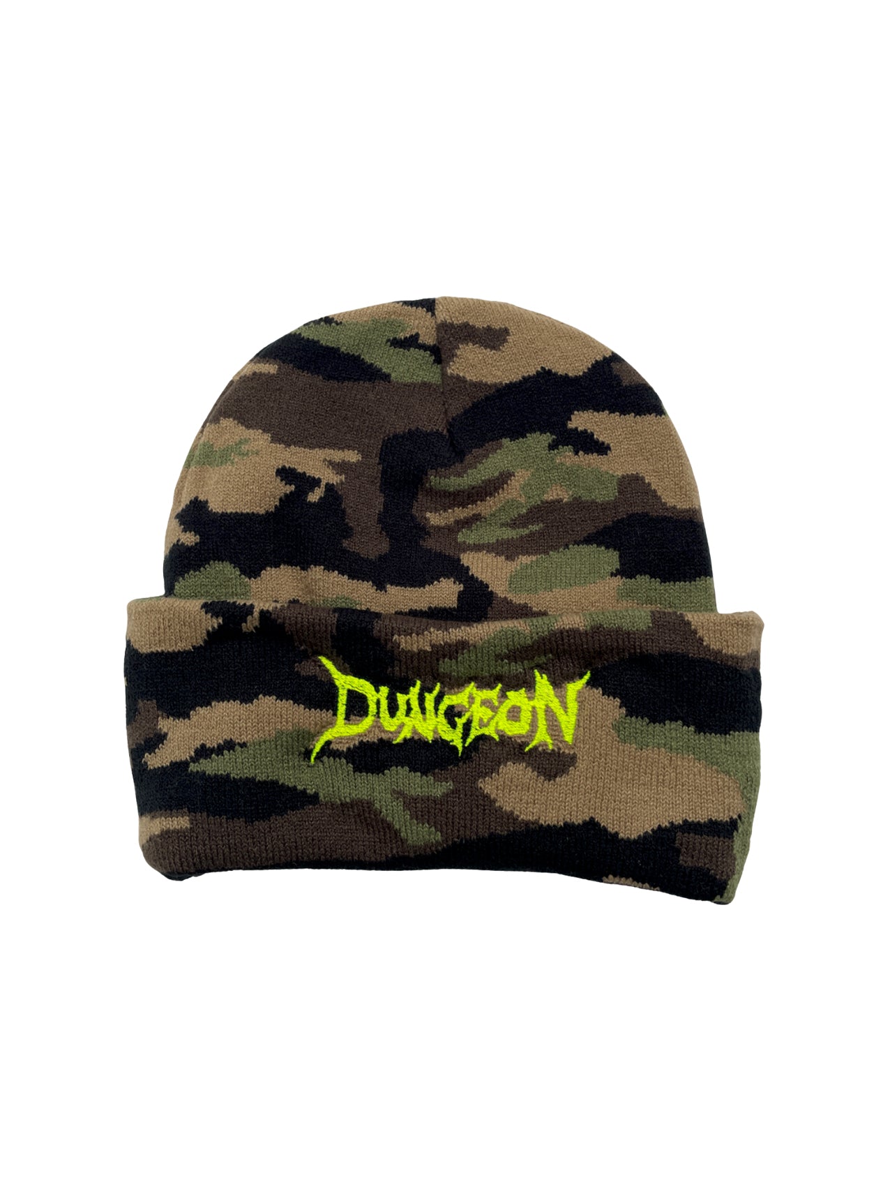 Dungeon "Logo" Jungle Camo Beanie