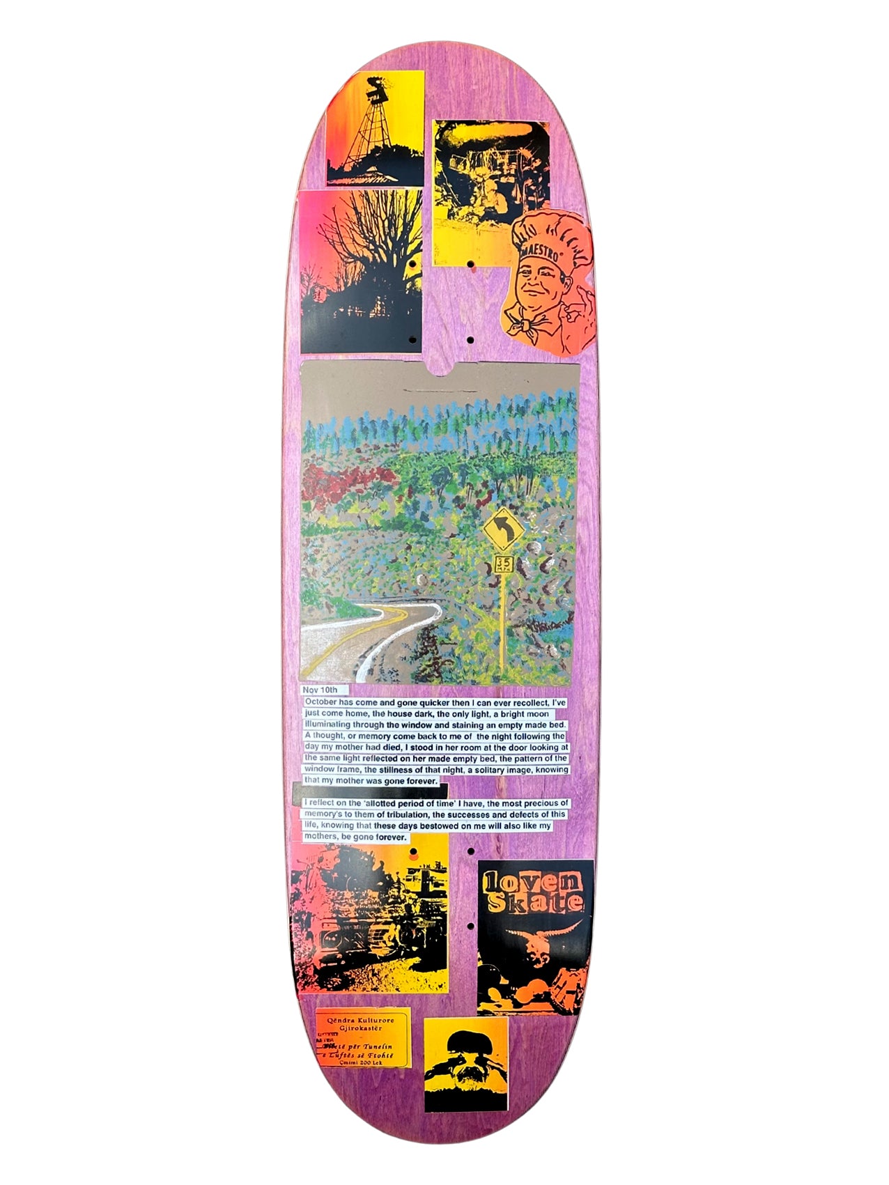 LoveNskate Skateboard "October has come and gone" 9.1" by Craig Question