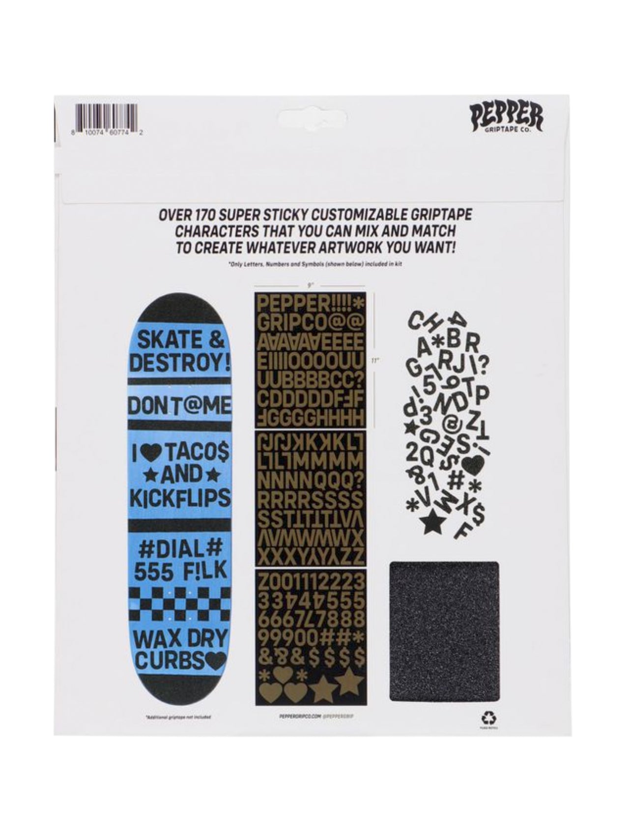 Pepper Griptape "G5 Alpha Numeric"