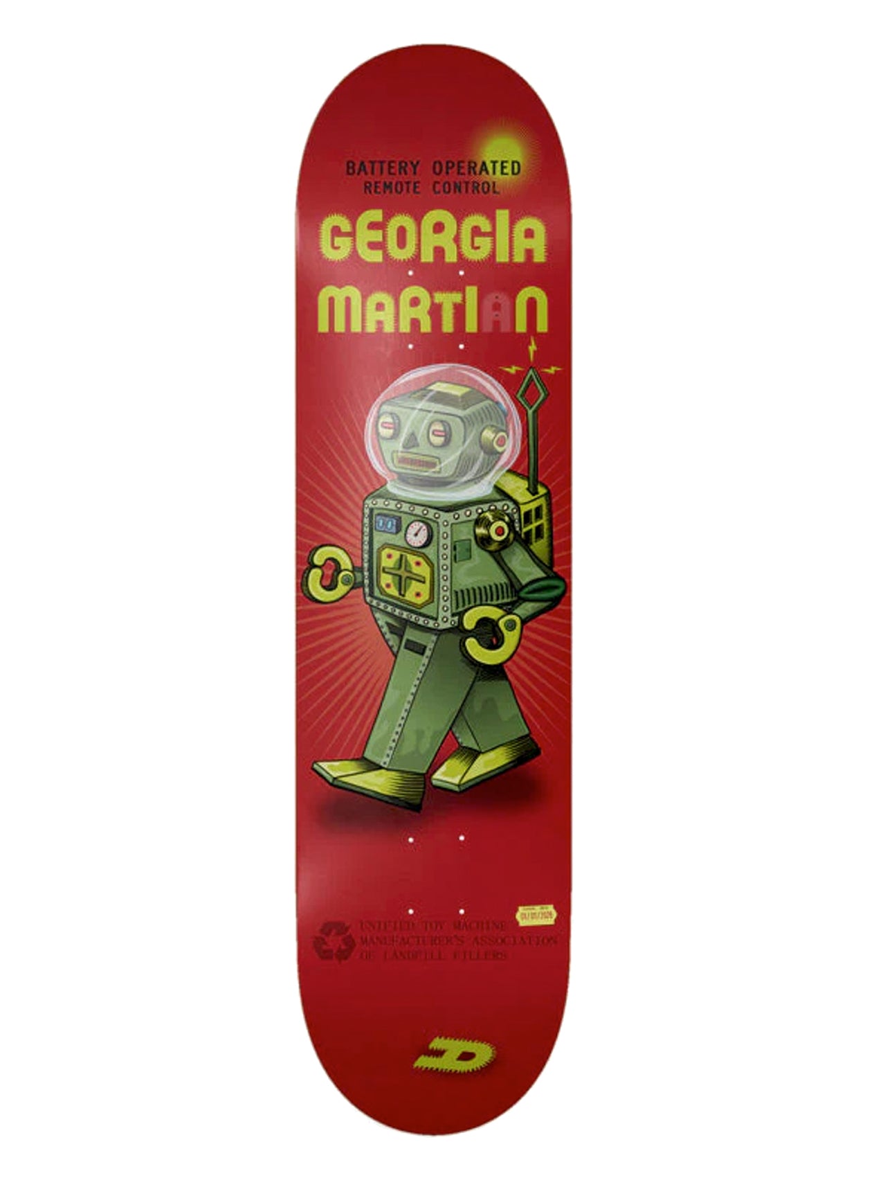 Toy Machine "Robot Series Martin" 8.25"