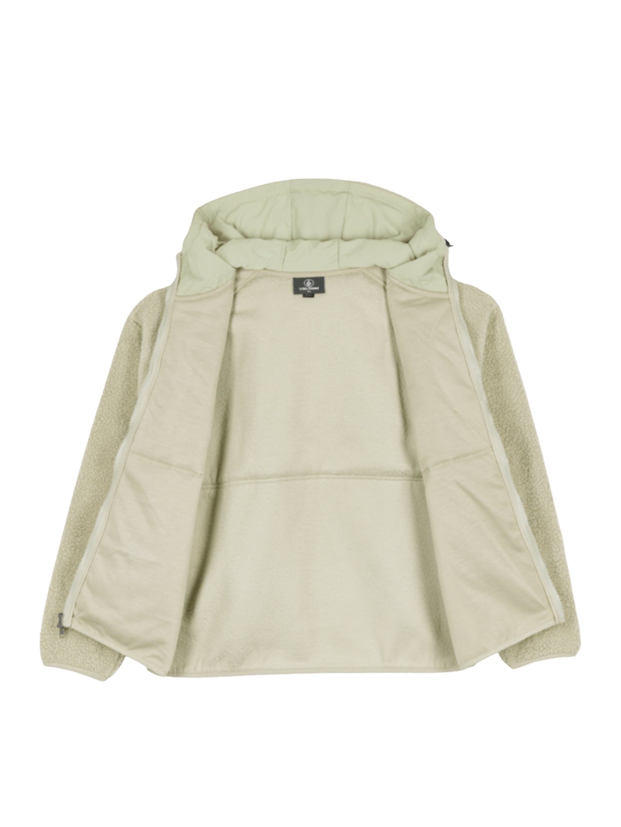 Volcom "Normaa Sherpa" Zip Sweatshirt Green Tea