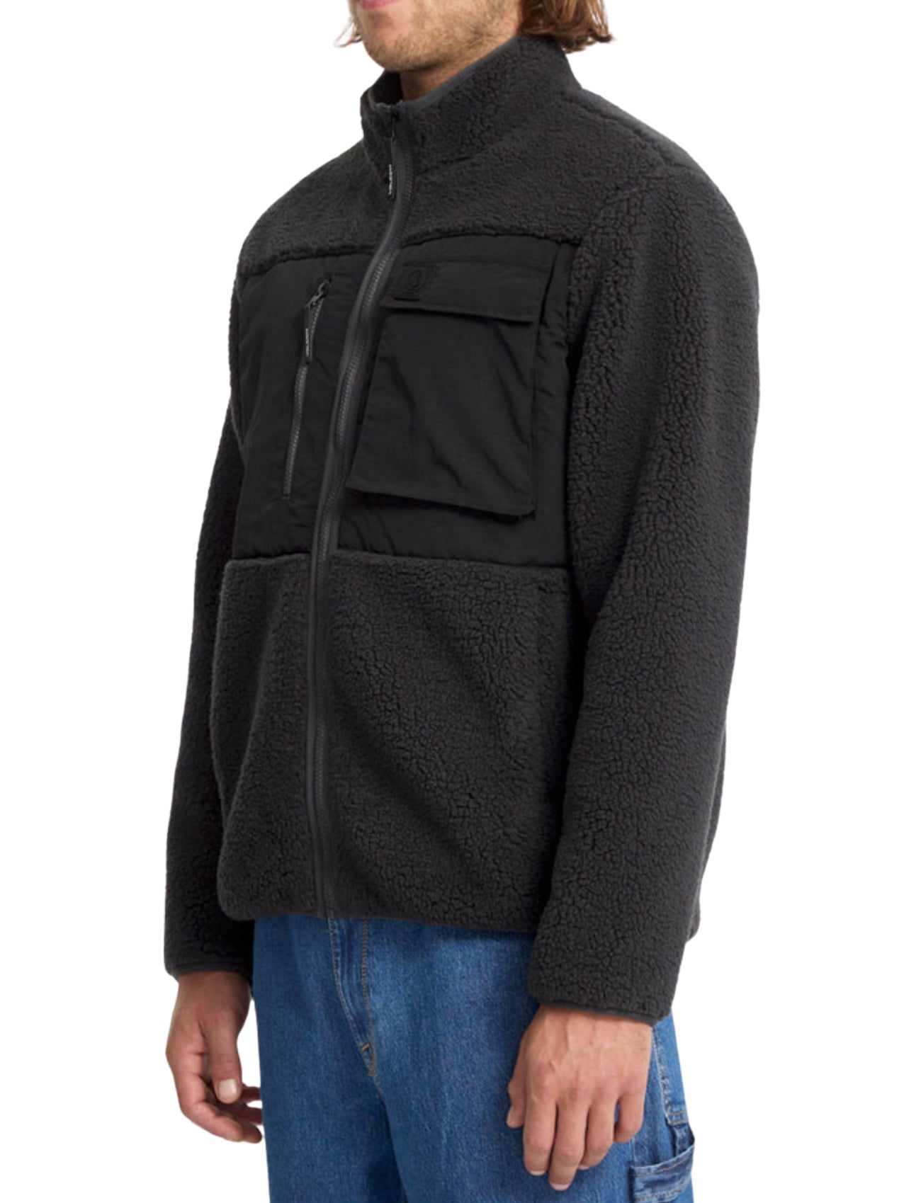 Volcom "Storm Stone" Zip Sweatshirt Aspahlt Black