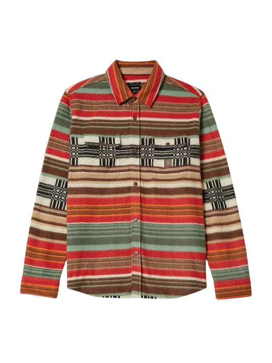 Brixton "Bowery" Arctic Stretch Fleece Multiblanket Stripe