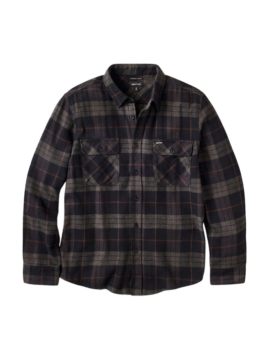 Brixton "Bowery" Flannel Black/Charcoal
