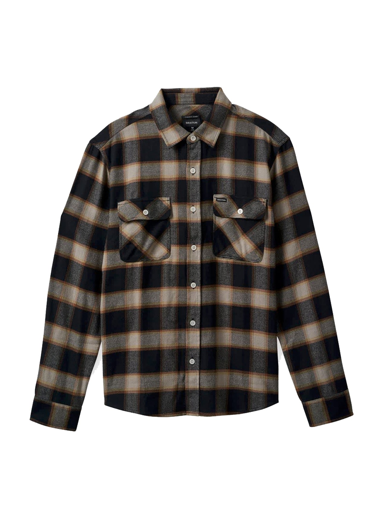 Brixton "Bowery" Flannel Black/Cream