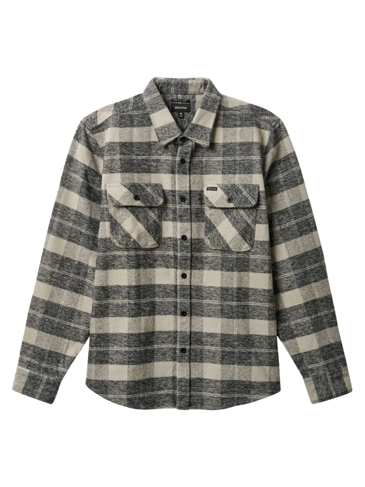 Brixton "Bowery Heavyweight" Flannel Black/Charcoal