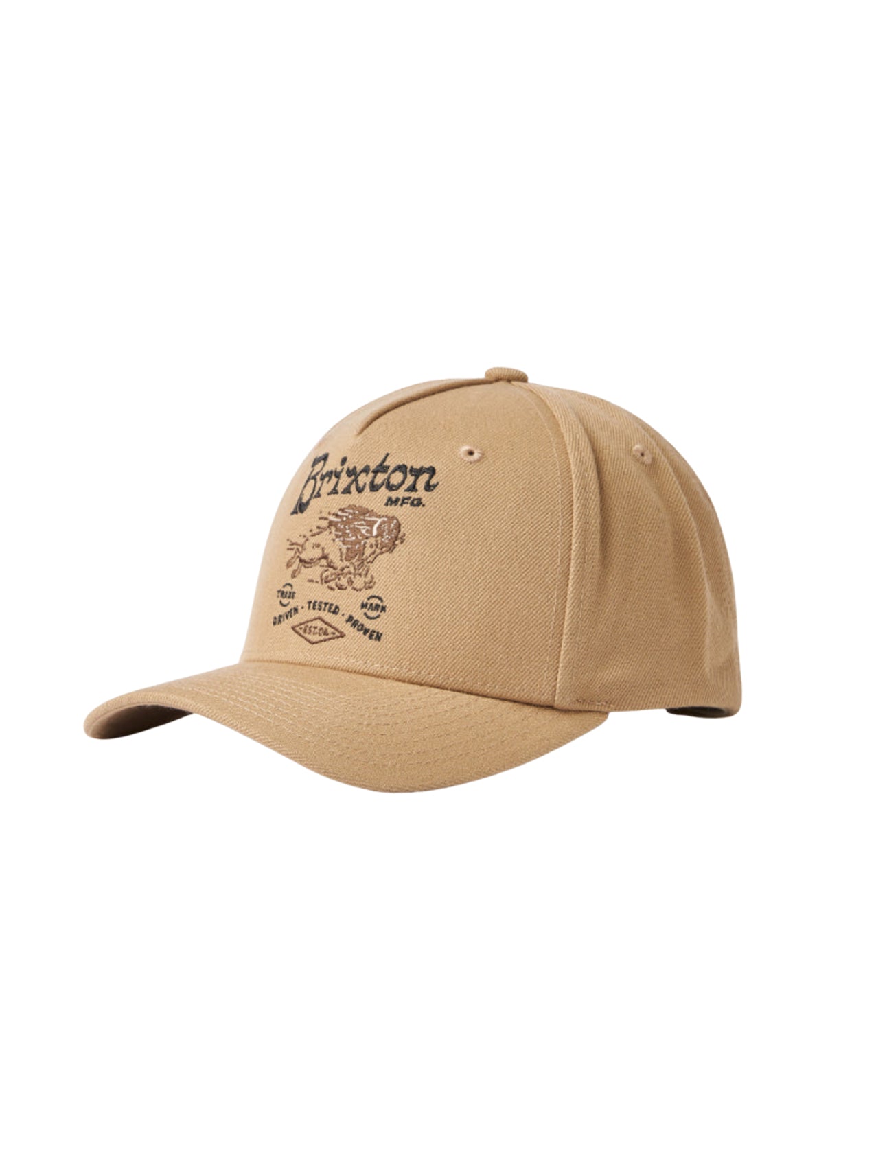 Brixton "Charging Buffalo" Snapback Cap Sand