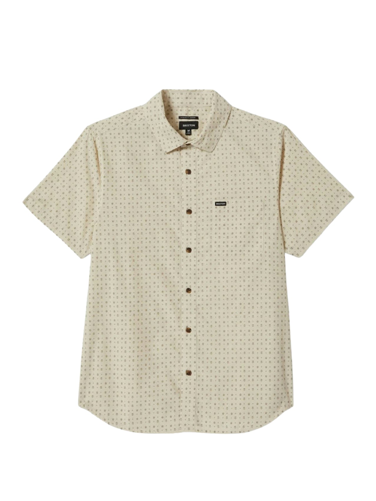Brixton "Charter Print" Shirt Off White/Micro Floral