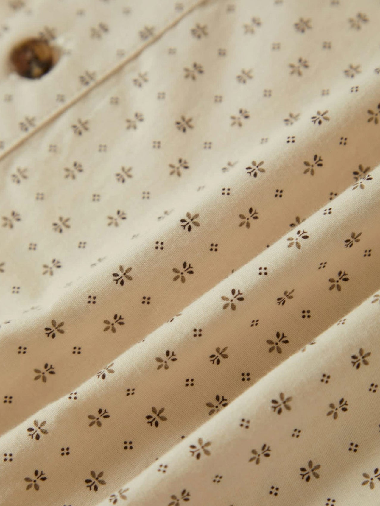 Brixton "Charter Print" Shirt Off White/Micro Floral