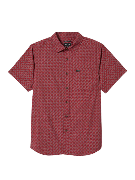 Brixton "Charter Print" Shirt Rust Red/Paisley