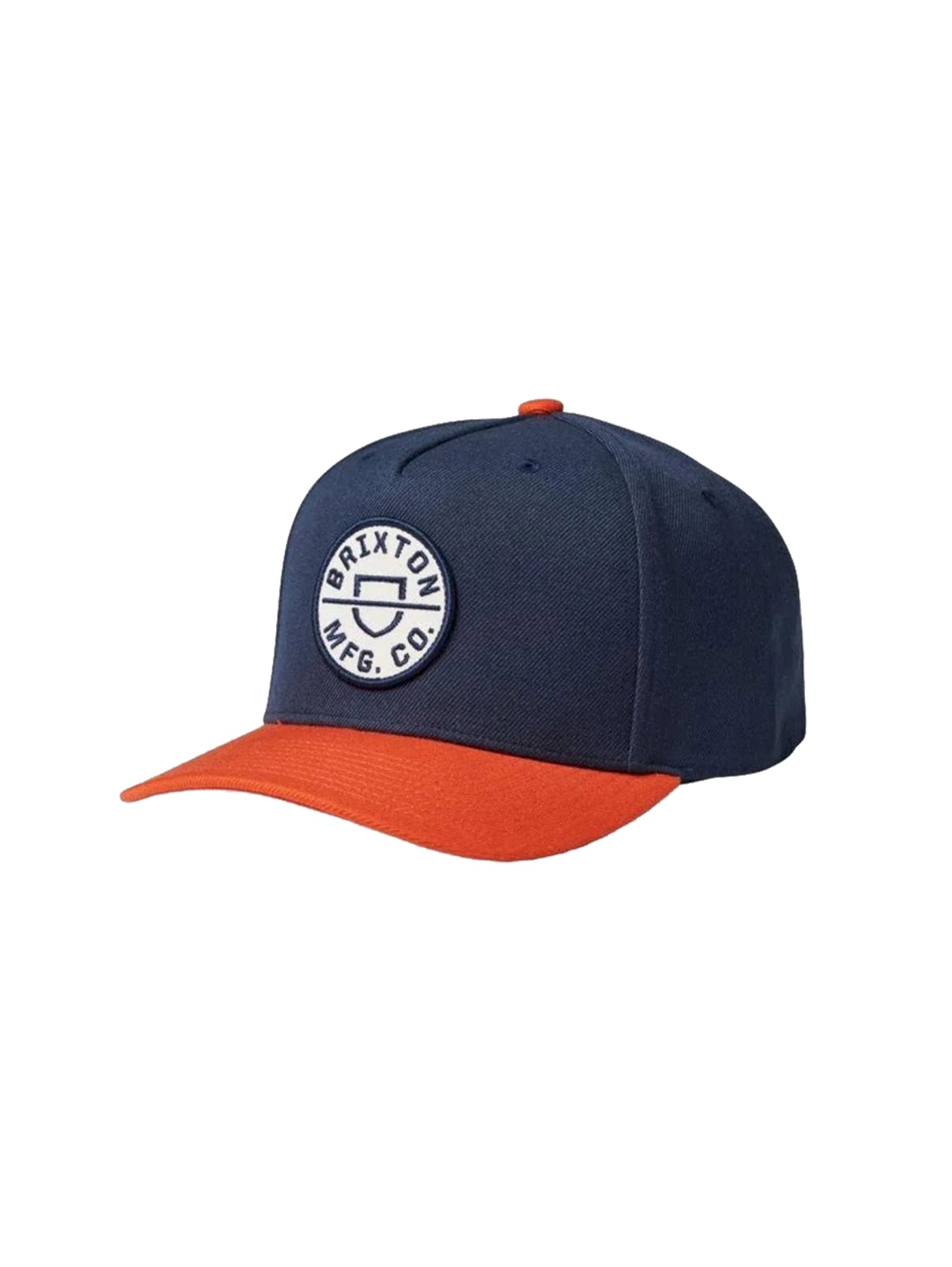 Brixton "Crest" Snapback Cap Navy/Orange