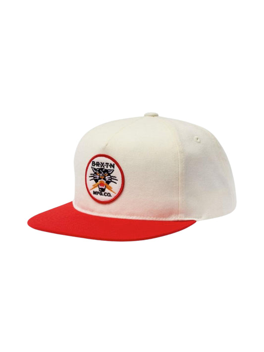 Brixton "Sparks" Cap Off White/Aloha Red
