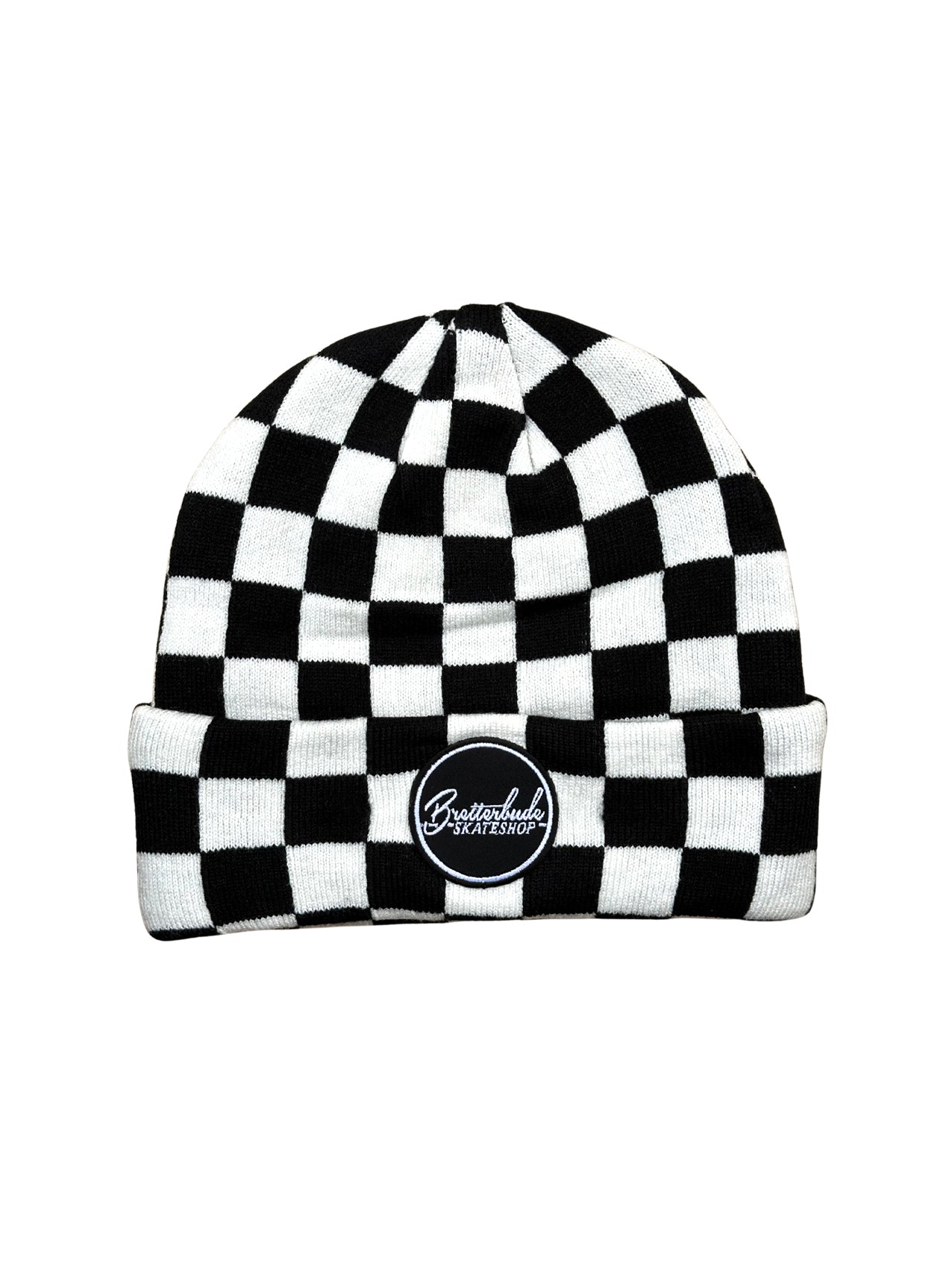 Bude "Checkerboard" Beanie Black/White
