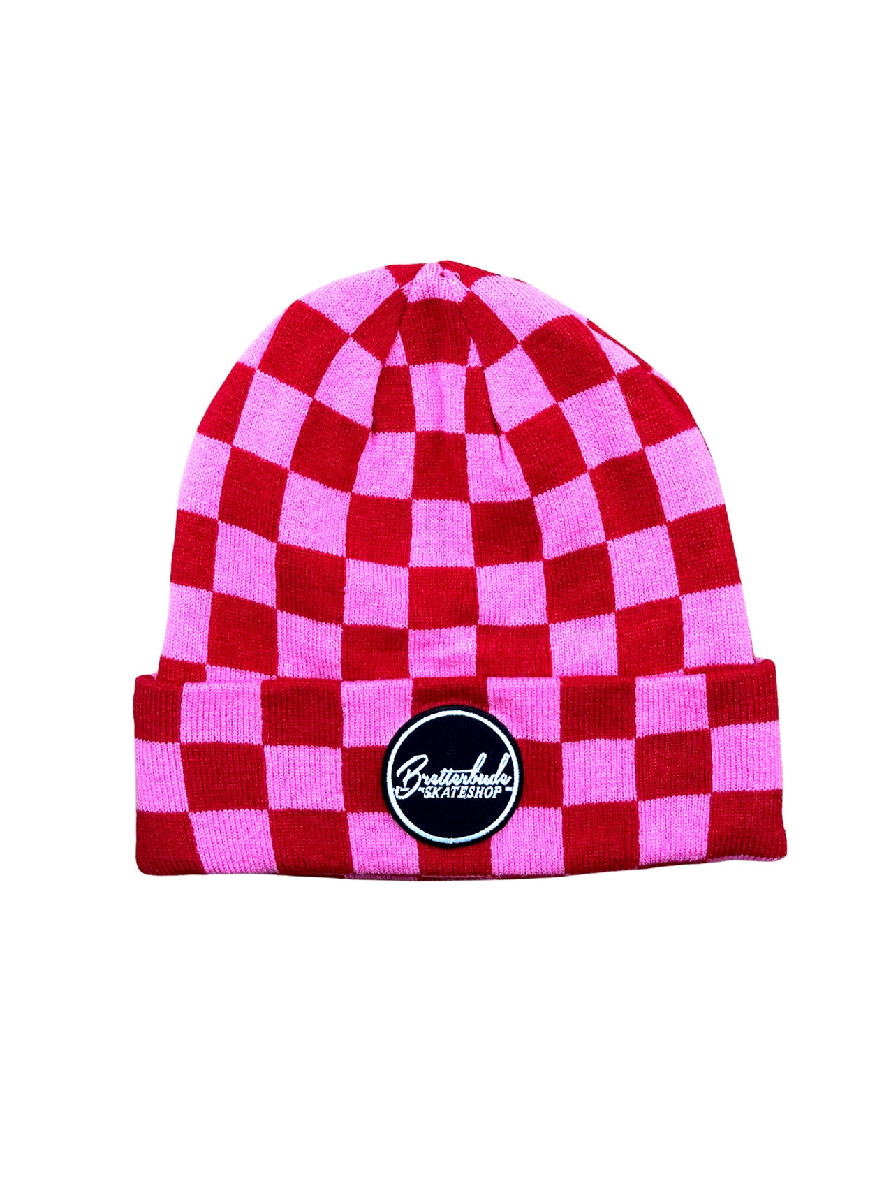 Bude "Checkerboard" Beanie Red/Pink