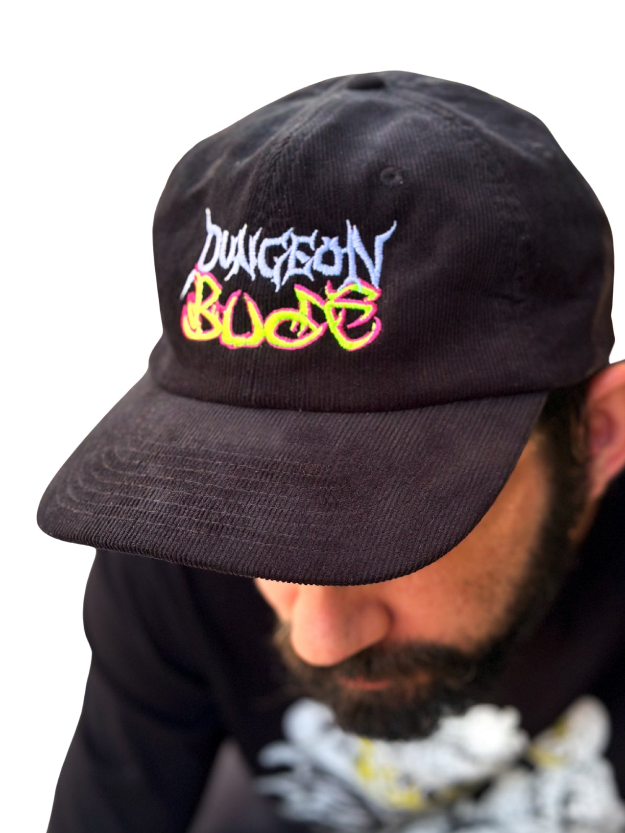 Dungeon x Bude "Heilige Bratwurst" Cord Cap Black