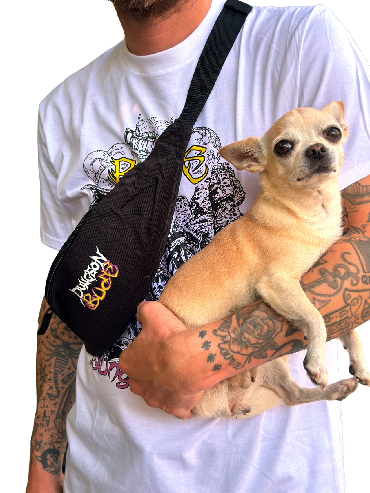 Dungeon x Bude Hip-Bag "Heilige Bratwurst" Black