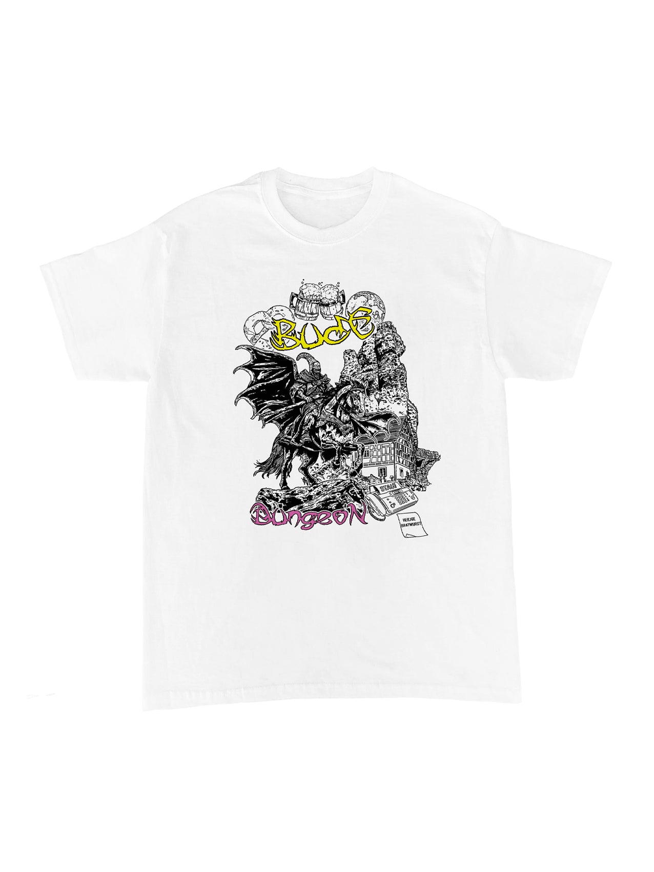 Dungeon x Bude T-Shirt "Heilige Bratwurst" White