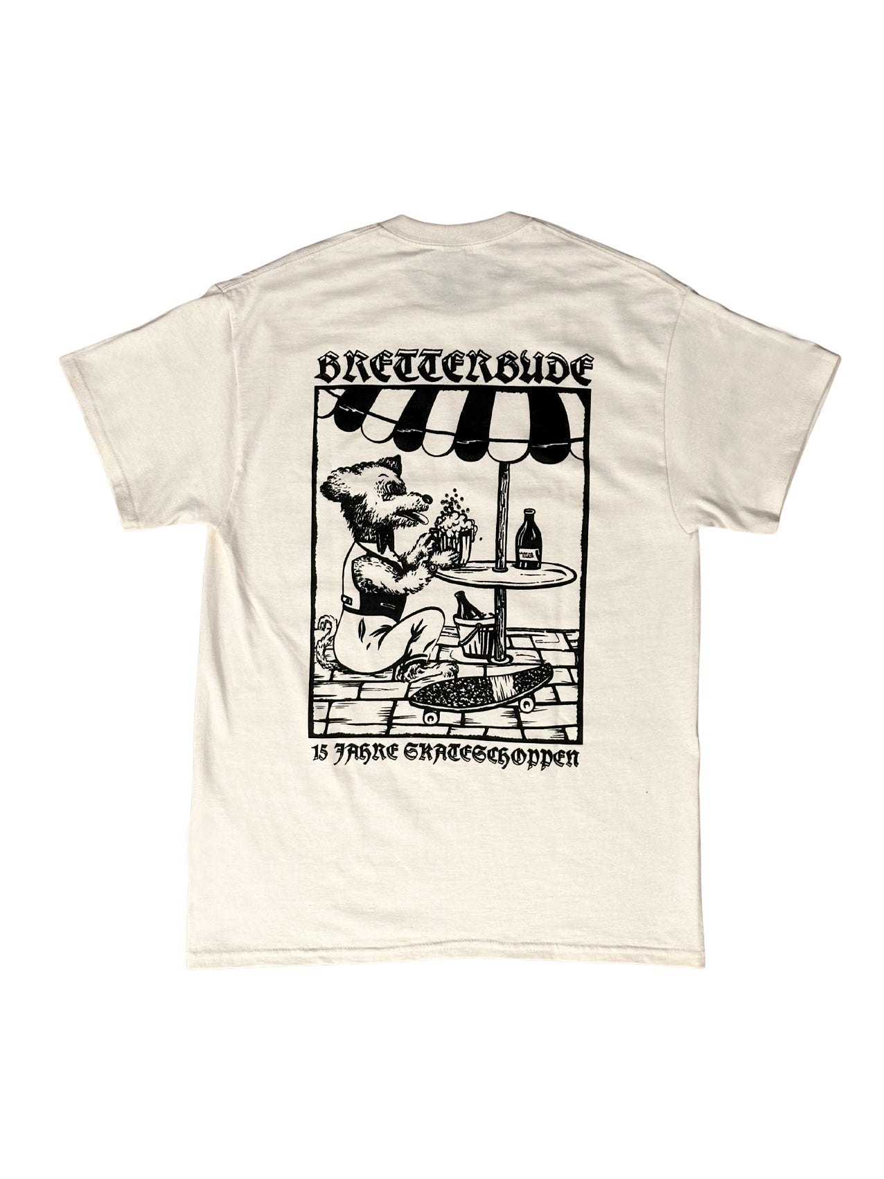 Bude T-Shirt "15YRS Skateschoppen" Natural