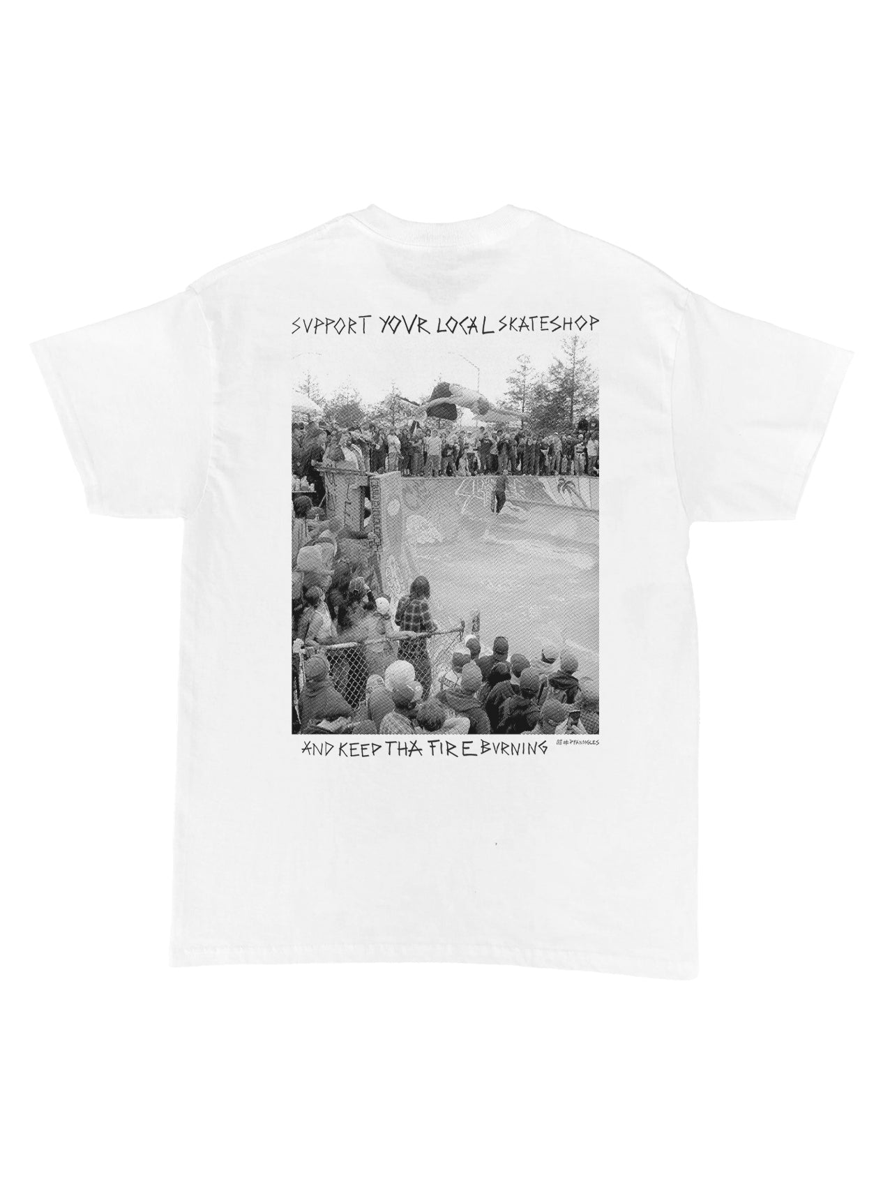 Bretterbude T-Shirt "Pfannski Skateshop Day" White