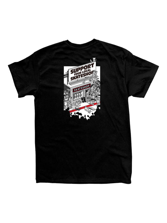 Bude T-Shirt "Skateshop Day Shop" Black