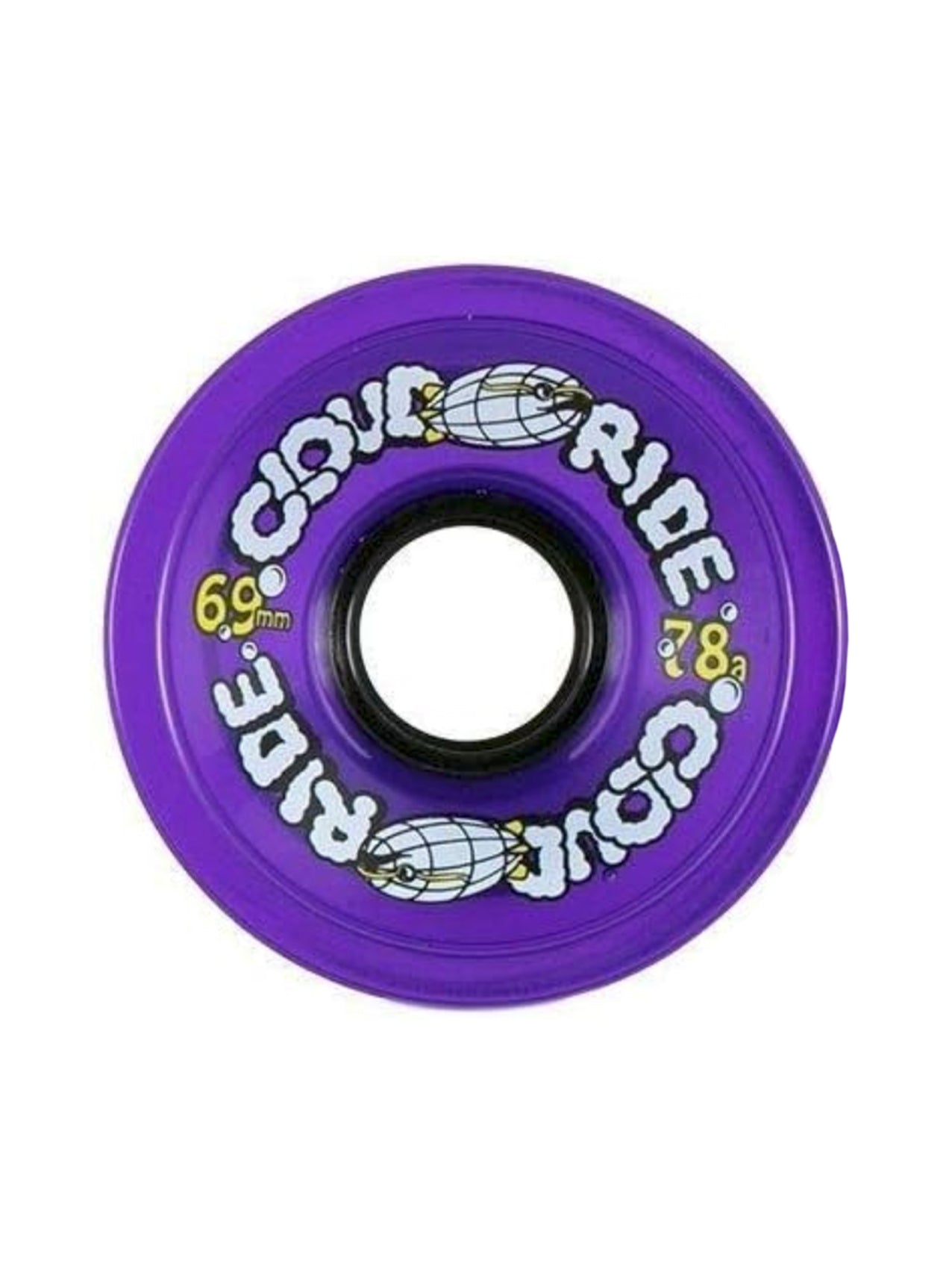 Cloud Ride Cruiser Wheels "Clear Midnight" 69mm/78a