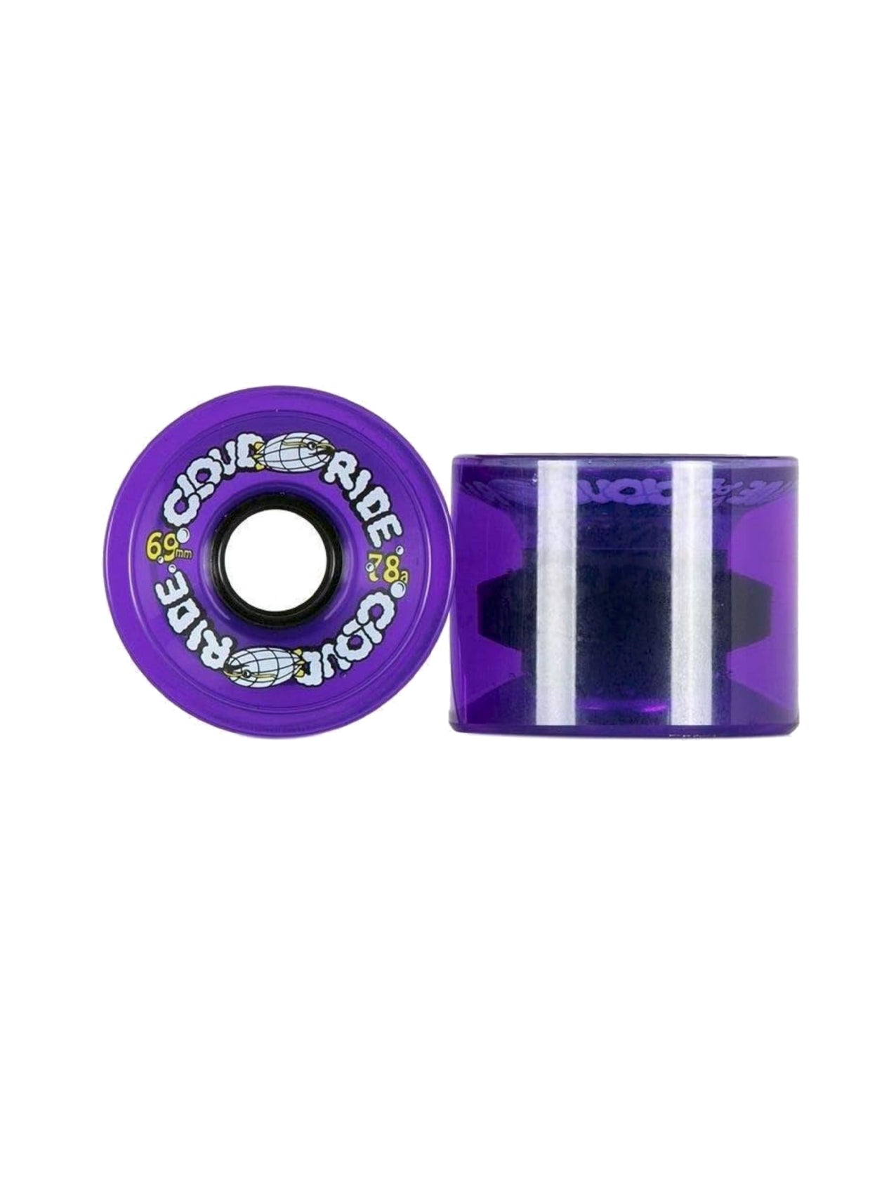 Cloud Ride Cruiser Wheels "Clear Midnight" 69mm/78a