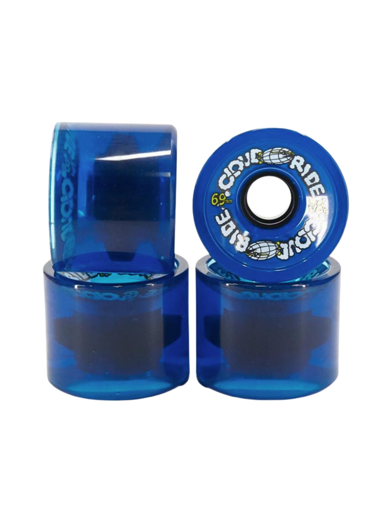 Cloud Ride Cruiser Wheels "Clear Midnight" 69mm/78a