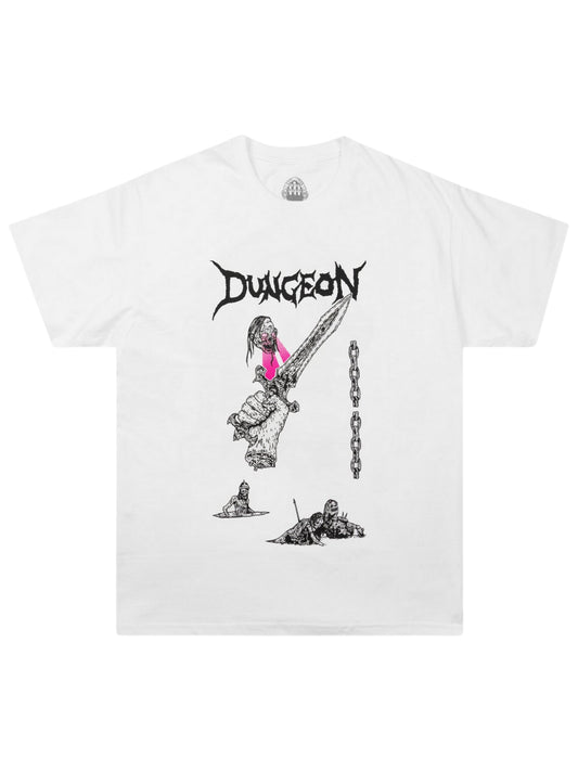 Dungeon T-Shirt "Power Of The Sword" White