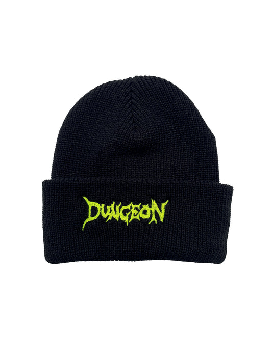 Dungeon "Logo" Beanie Neon Yellow