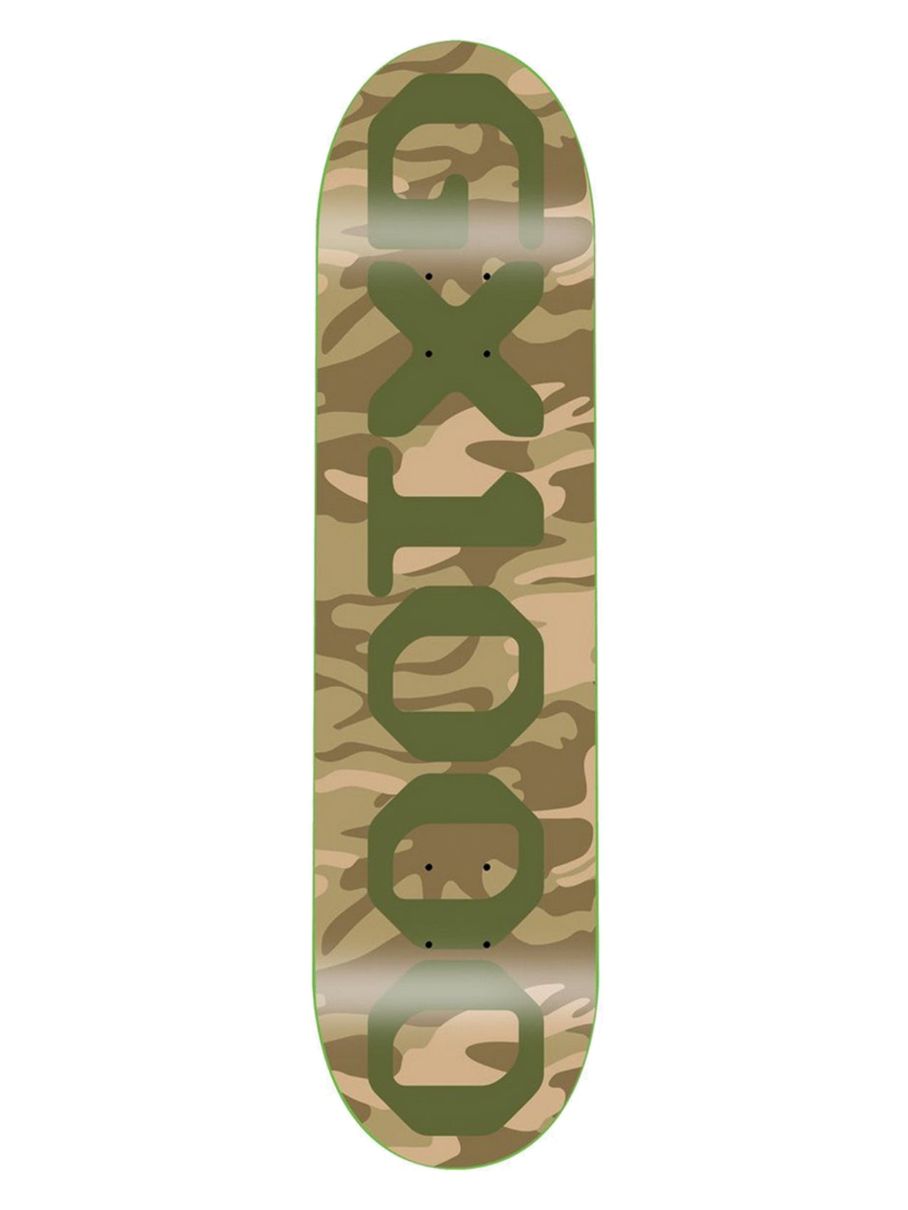 GX1000 Skateboards "OG Logo Camo" Green 8.125"