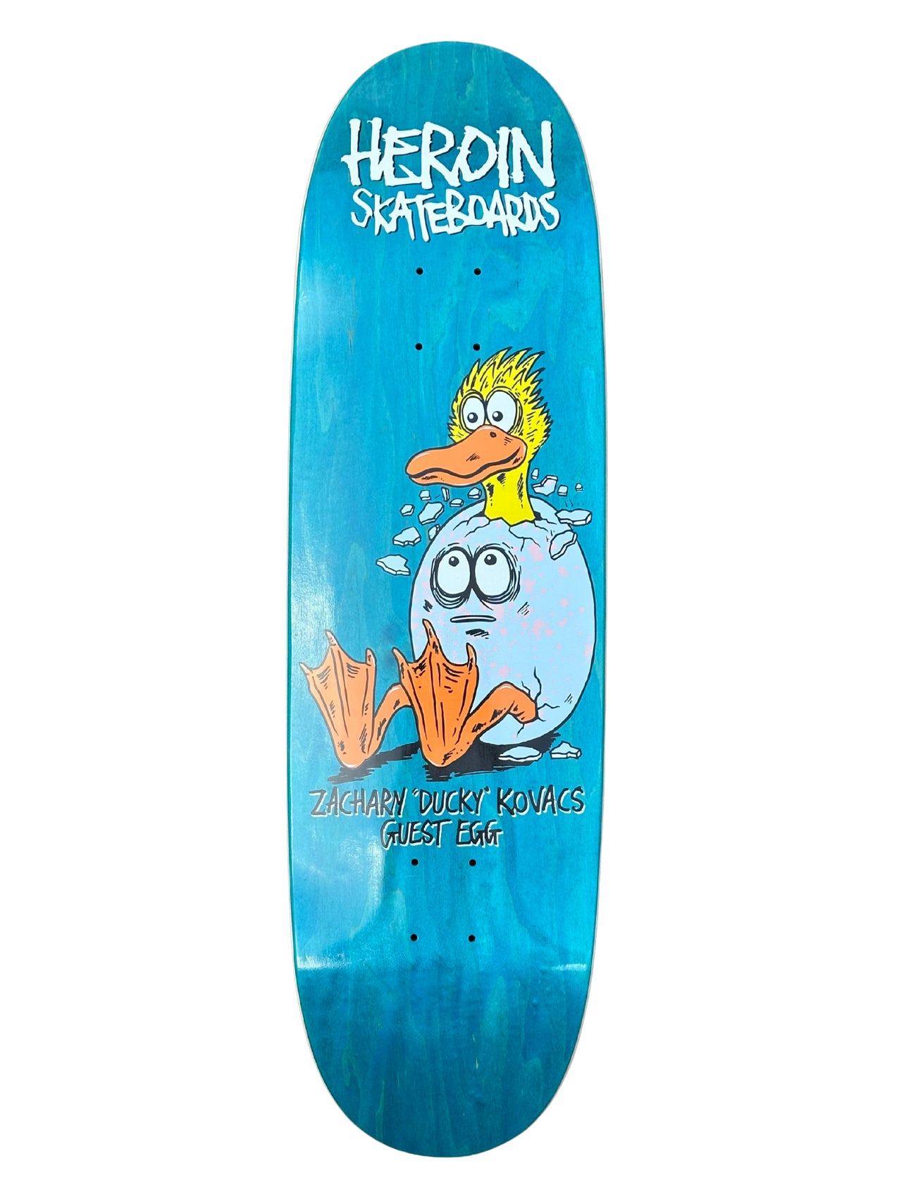 Heroin Skateboards Razoregg "Ducky Guest Egg" 9.125"