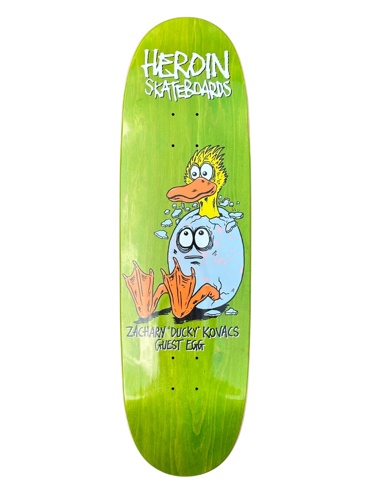Heroin Skateboards Razoregg "Ducky Guest Egg" 9.125"