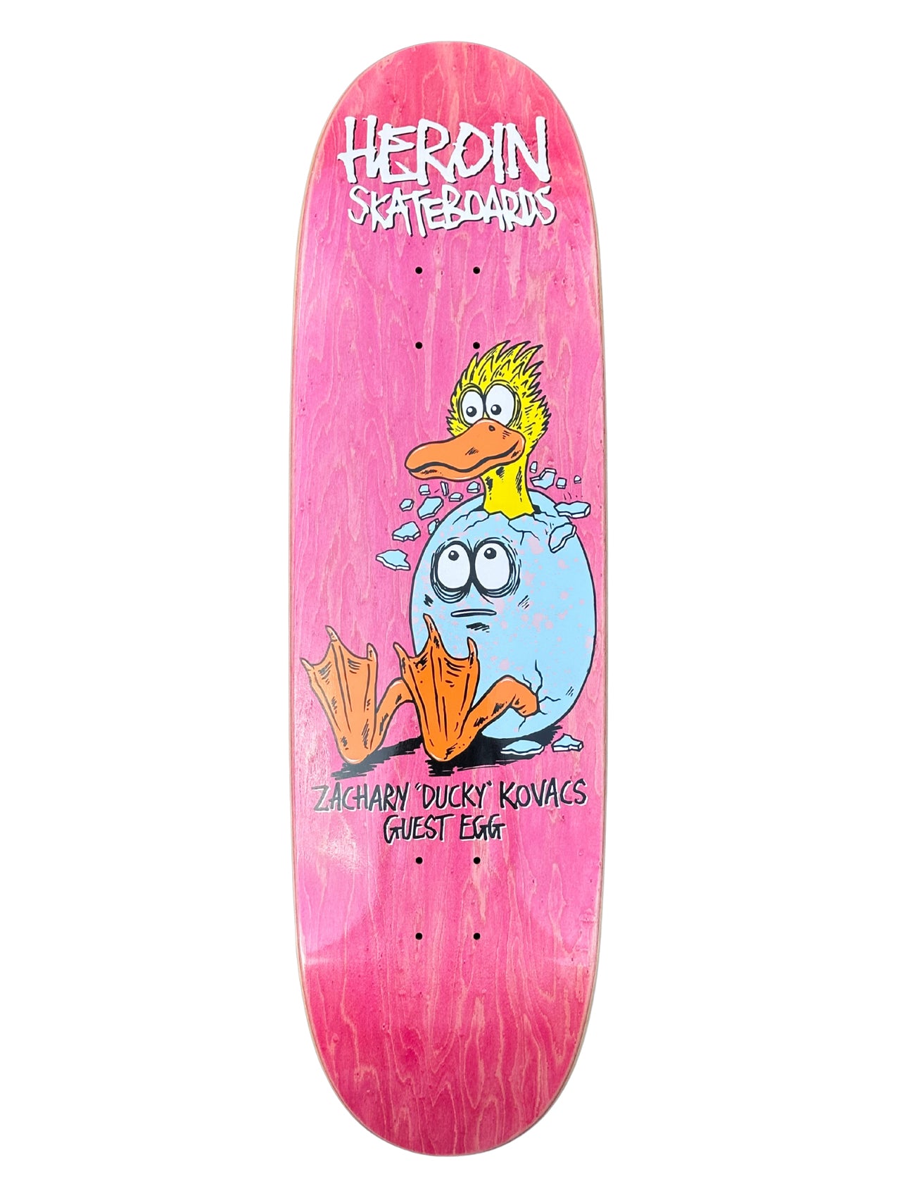 Heroin Skateboards Razoregg "Ducky Guest Egg" 9.125"
