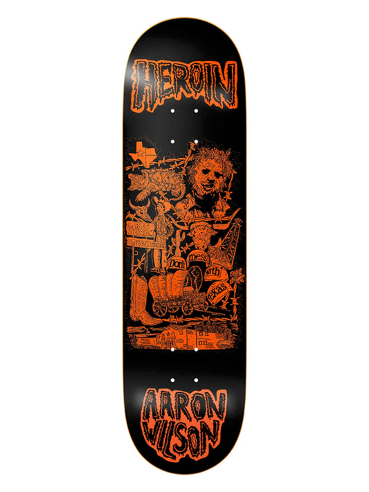Heroin Skateboards Aaron Wilson "Allegory of Fear" 8.75″