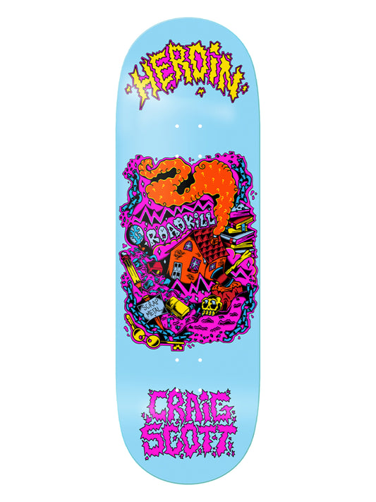 Heroin Skateboards Craig Question "Scrap Metal" 10.0"