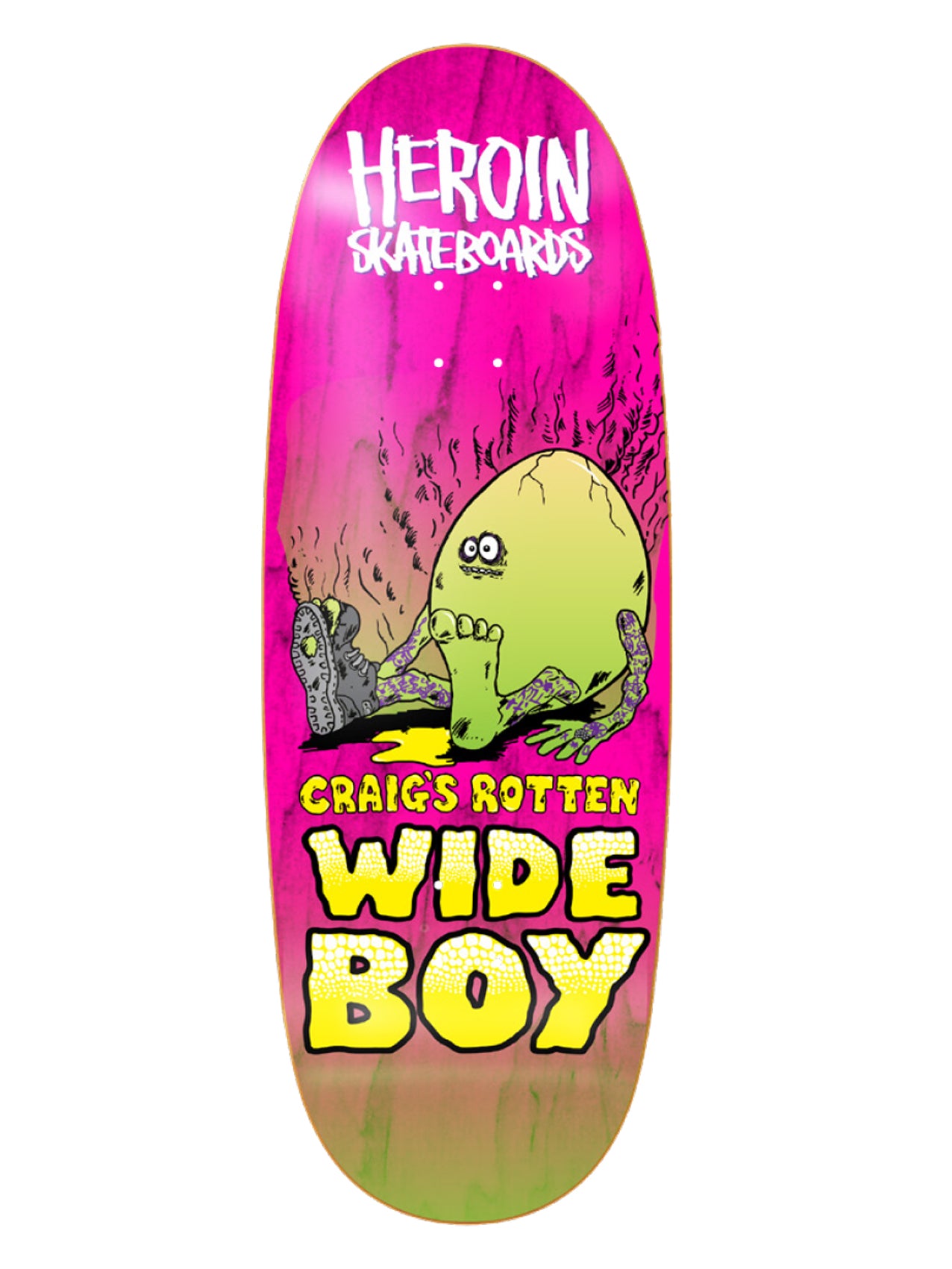 Heroin Skateboards Craigs Rotten "Wide Boy" 10.75″