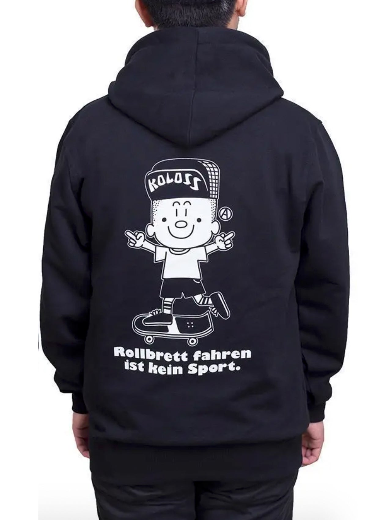 Koloss Skateboards "Rollbrett" Hoodie Black