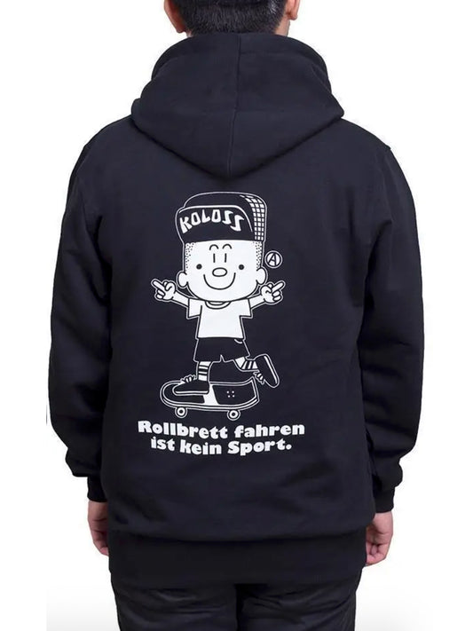 Koloss Skateboards "Rollbrett" Hoodie Black