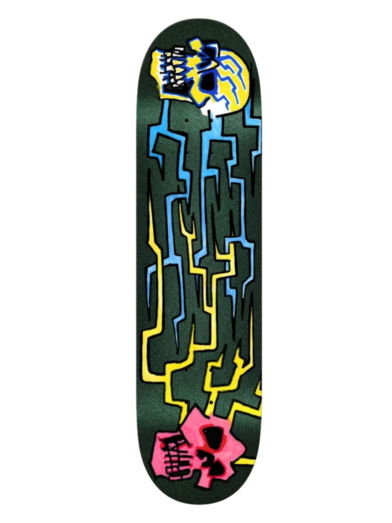 Krooked Skateboards Bobby Worrest "Skulls And Bolts" 8.3"