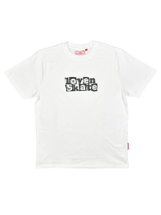 LoveNskate T-Shirt "Tear Logo" White