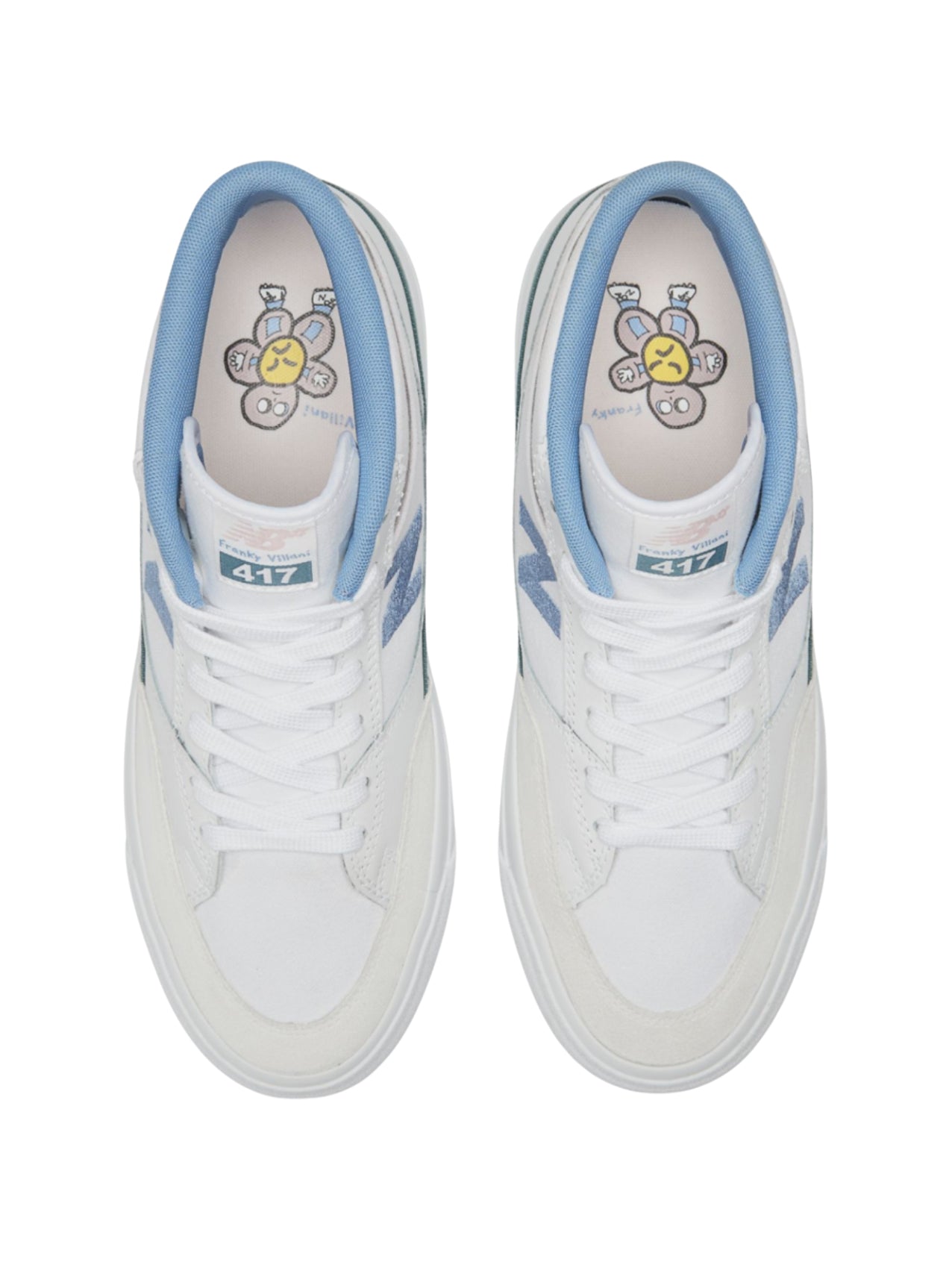 New Balance "Franky Villani 417 Mid" White/Blue