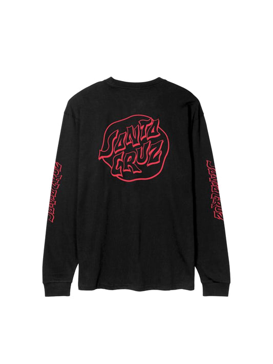 Santa Cruz "Fever Dream Mono Dot" Longsleeve Black