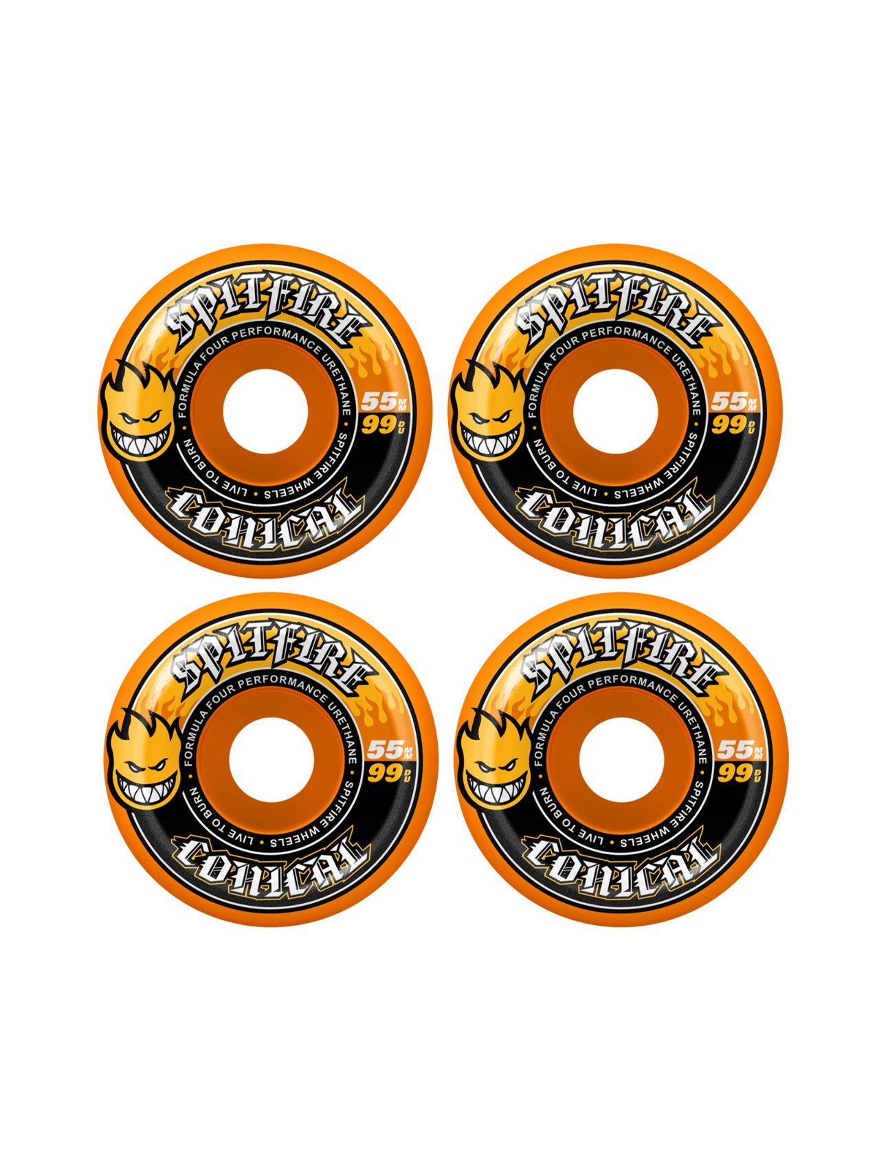 Spitfire Wheels "Formula Four Team Conical Orange" 99a/55mm