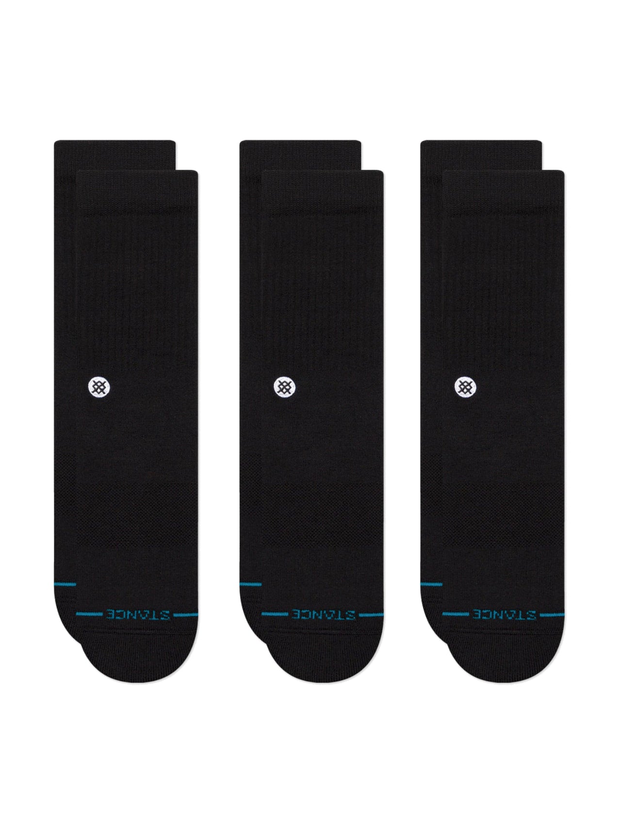 Stance "Icon Black Crew" 3Pack Socken