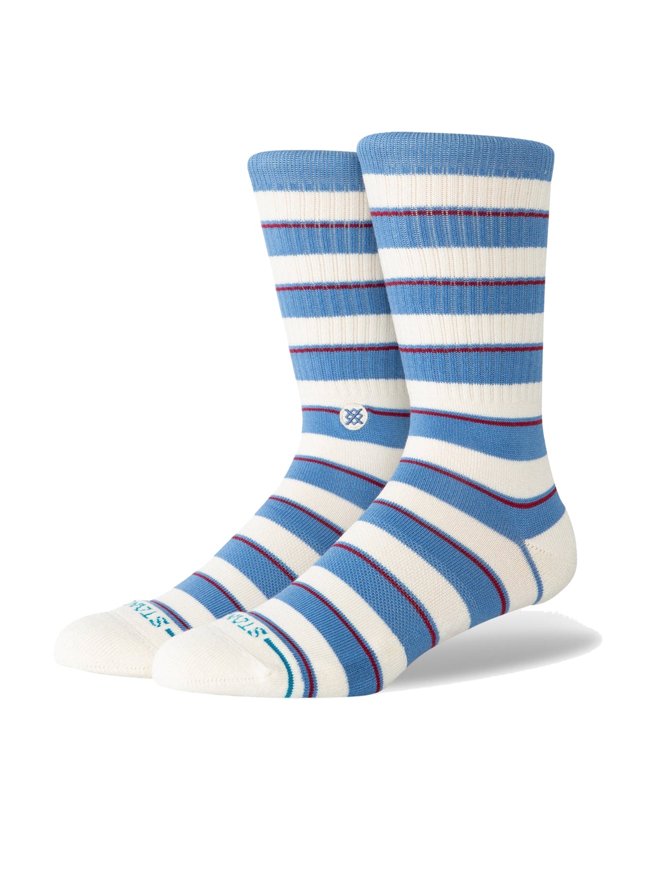 Stance "Striped It Crew" Capri Blue Socken