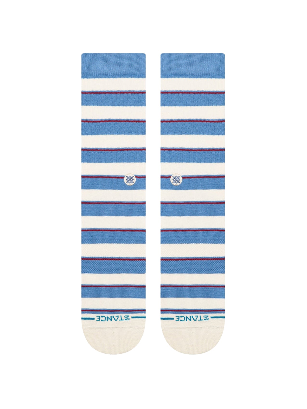 Stance "Striped It Crew" Capri Blue Socken