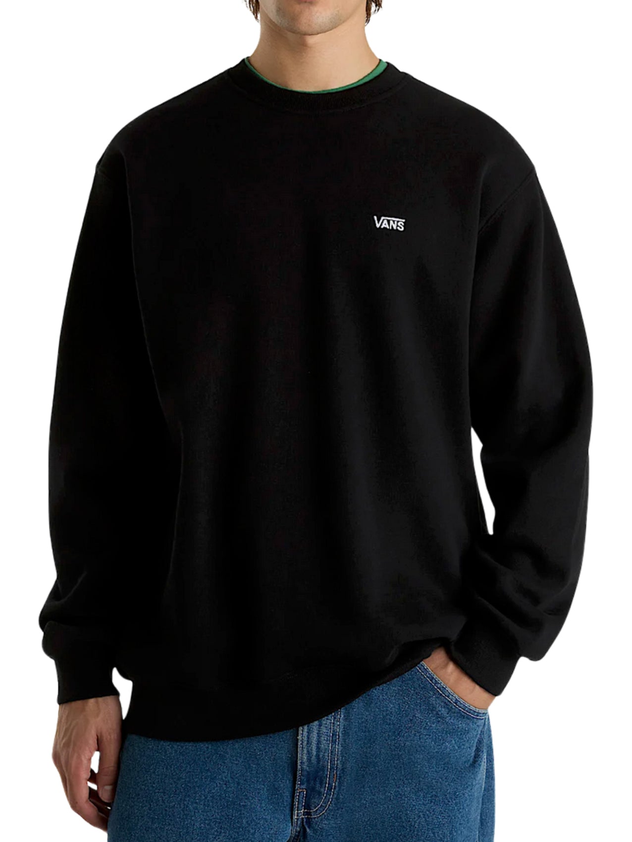 Vans "Left Chest II" Crew Sweater Black
