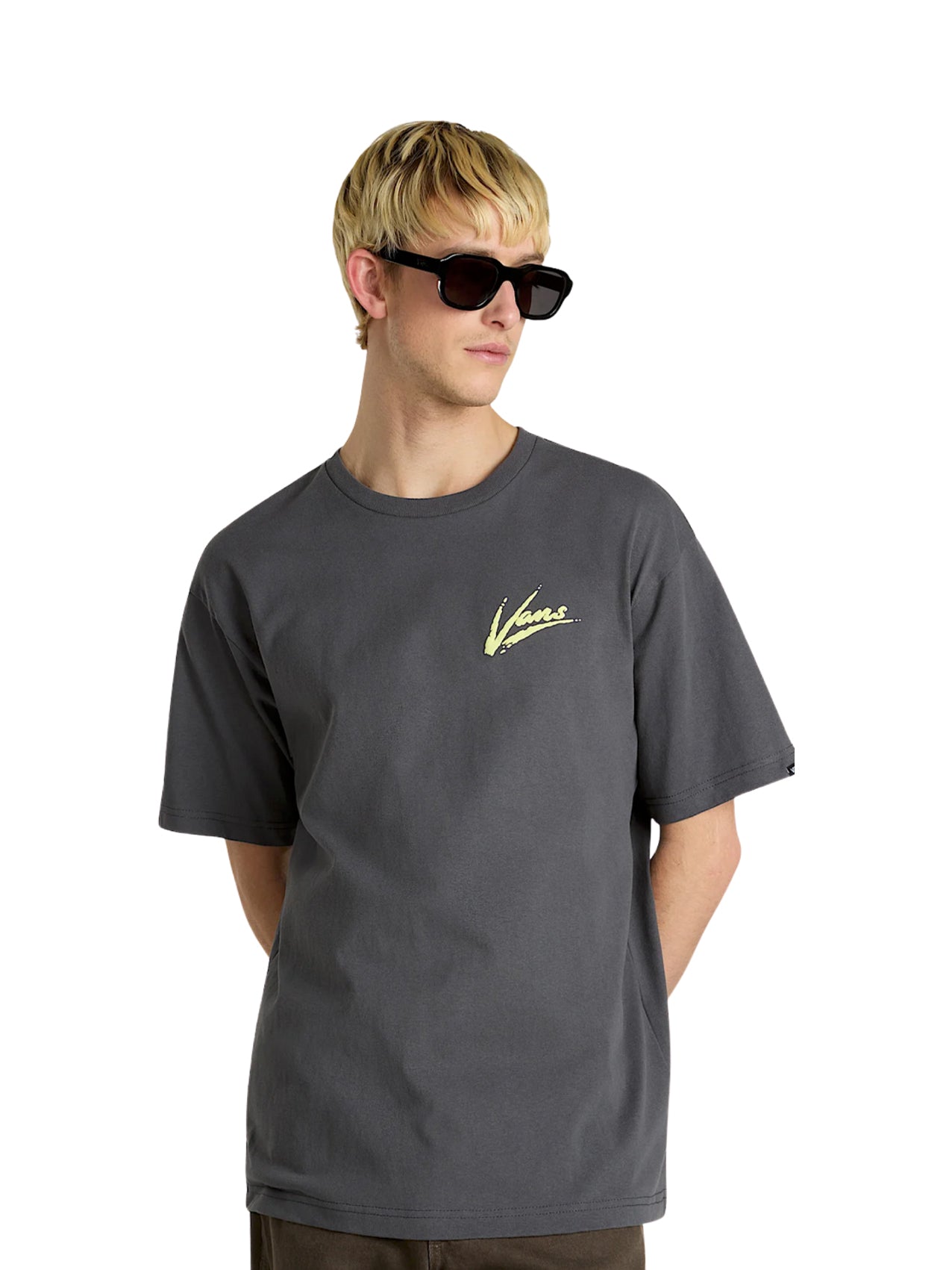 Vans T-Shirt "Brush Script" Asphalt